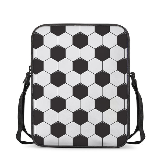 Soccer Ball Print Rectangular Crossbody Bag
