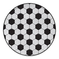 Soccer Ball Print Round Floor Mat
