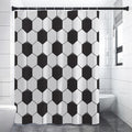 Soccer Ball Print Shower Curtain