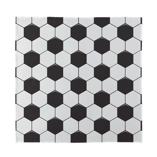 Soccer Ball Print Silk Bandana