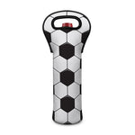Soccer Ball Print Single Neoprene Wine Tote