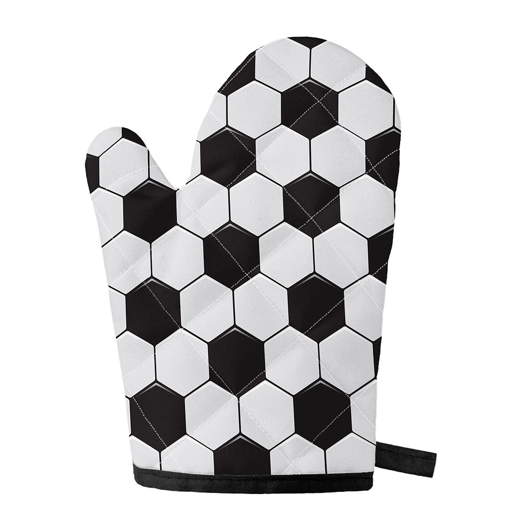 Soccer Ball Print Single Oven Mitt