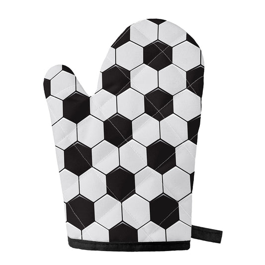 Soccer Ball Print Single Oven Mitt