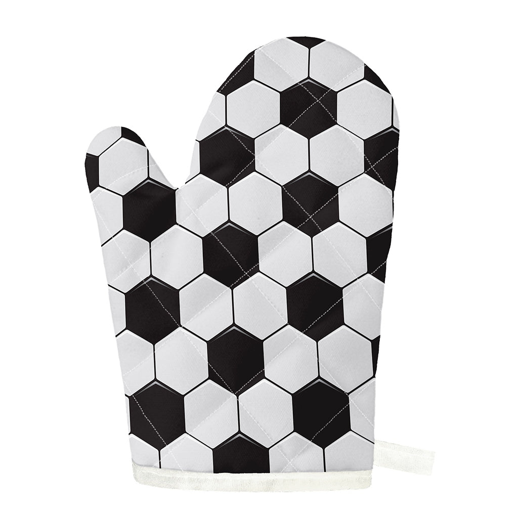Soccer Ball Print Single Oven Mitt