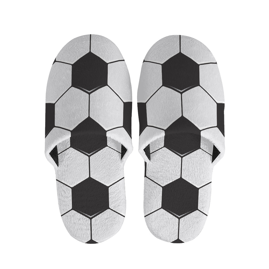 Soccer Ball Print Slippers
