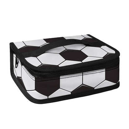 Soccer Ball Print Small Lunch Bag
