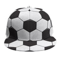 Soccer Ball Print Snapback Cap