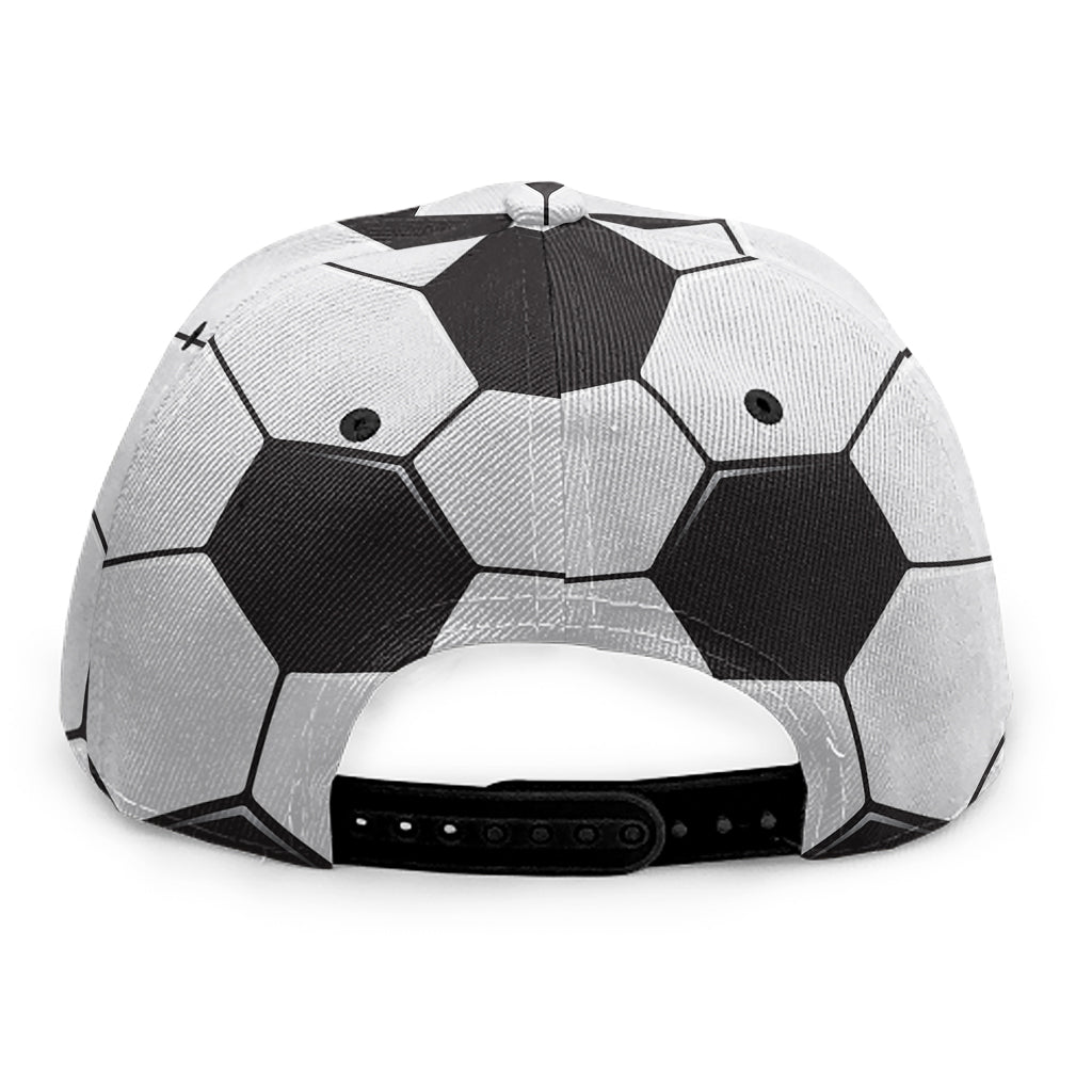 Soccer Ball Print Snapback Cap