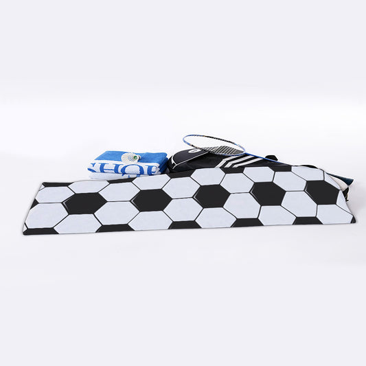 Soccer Ball Print Sports Towel