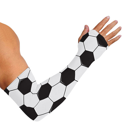 Soccer Ball Print Sun Protection Arm Sleeves