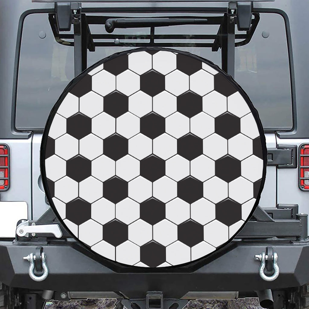 Soccer Ball Print Tire Cover