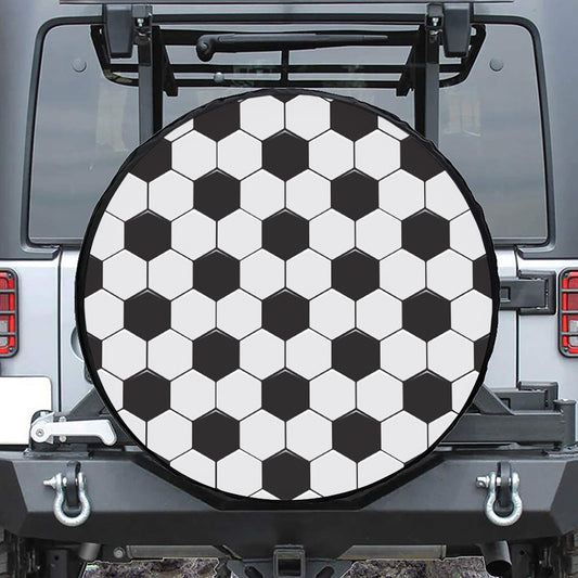 Soccer Ball Print Tire Cover