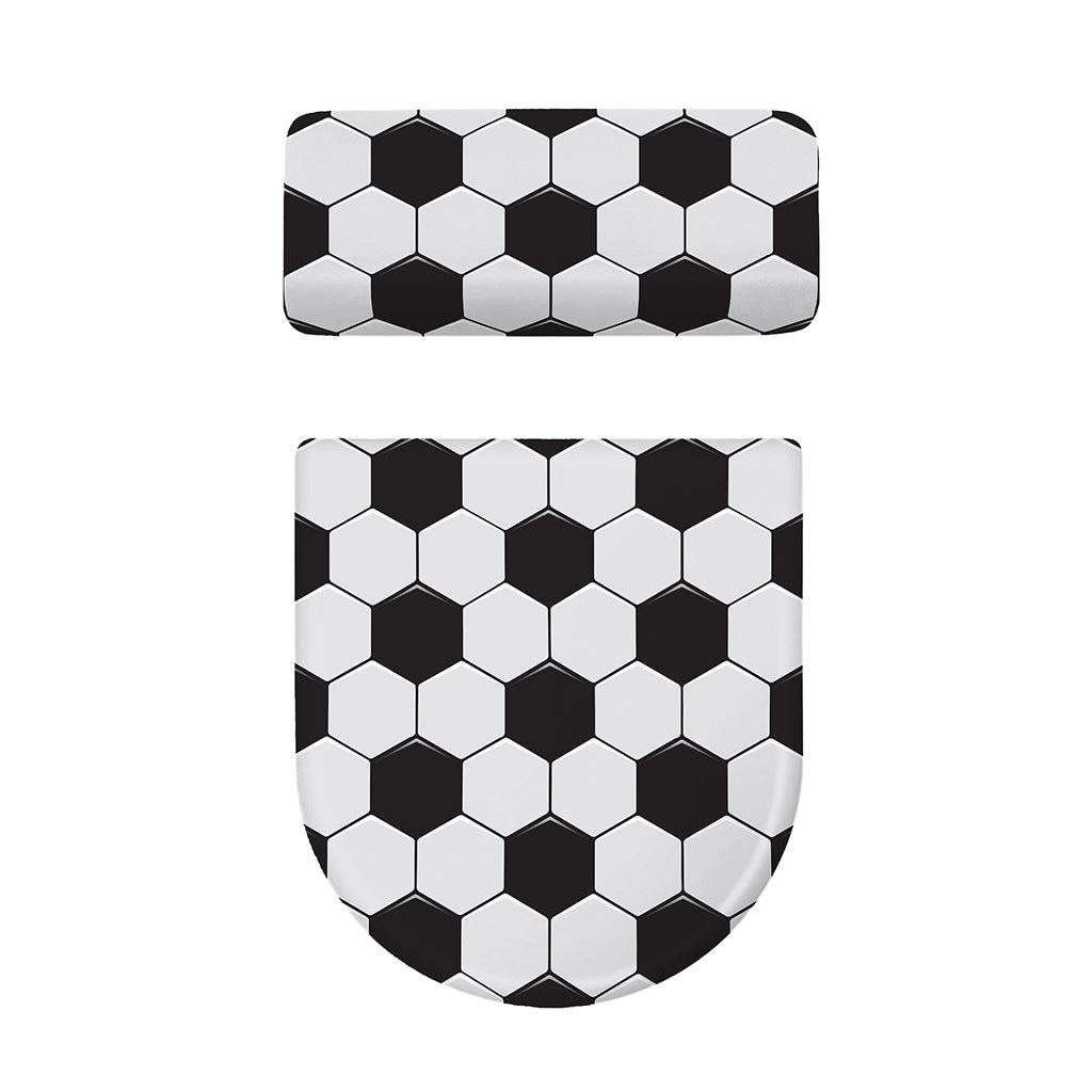Soccer Ball Print Toilet Lid And Tank Cover Set