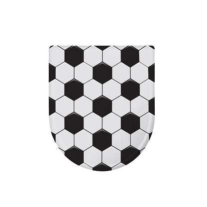 Soccer Ball Print Toilet Lid Cover