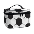 Soccer Ball Print Travel Makeup Bag