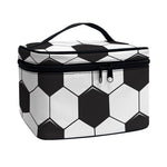 Soccer Ball Print Travel Makeup Bag