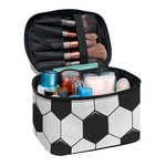 Soccer Ball Print Travel Makeup Bag