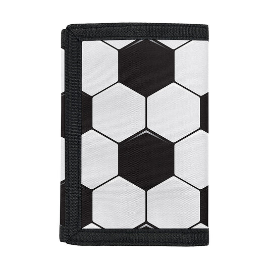 Soccer Ball Print Trifold Wallet