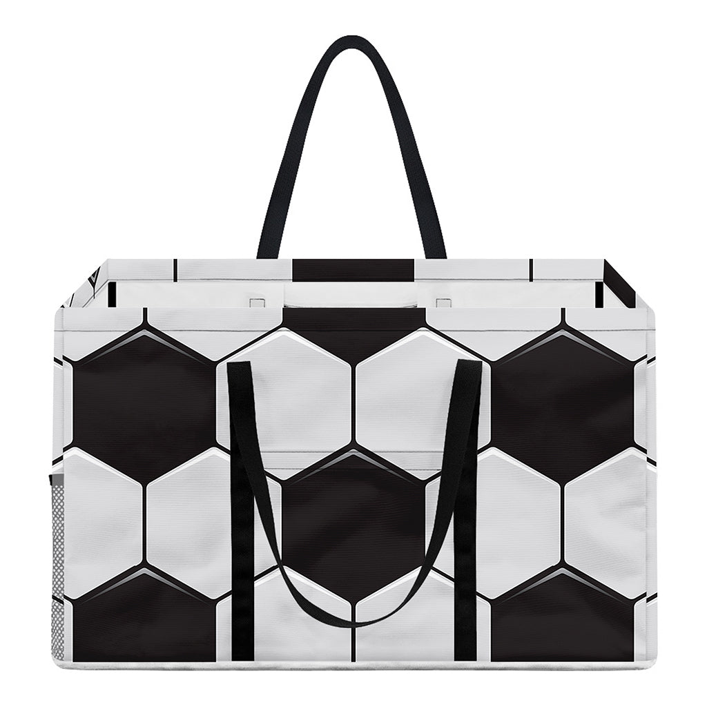 Soccer Ball Print Utility Tote Bag