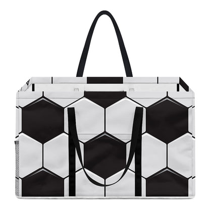 Soccer Ball Print Utility Tote Bag