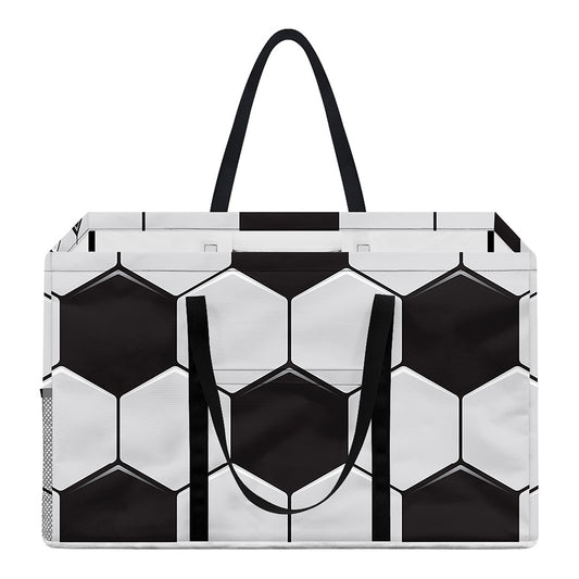 Soccer Ball Print Utility Tote Bag