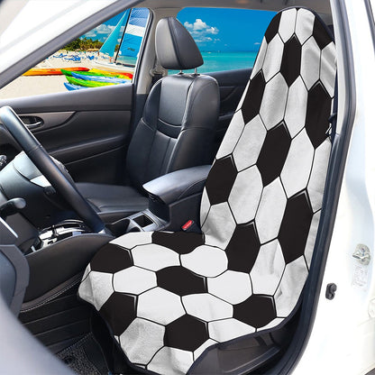Soccer Ball Print Waterproof Car Seat Cover