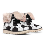 Soccer Ball Print Winter Boots