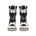Soccer Ball Print Winter Boots