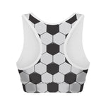 Soccer Ball Print Women's Sports Bra