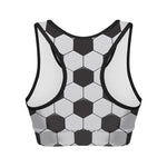 Soccer Ball Print Women's Sports Bra