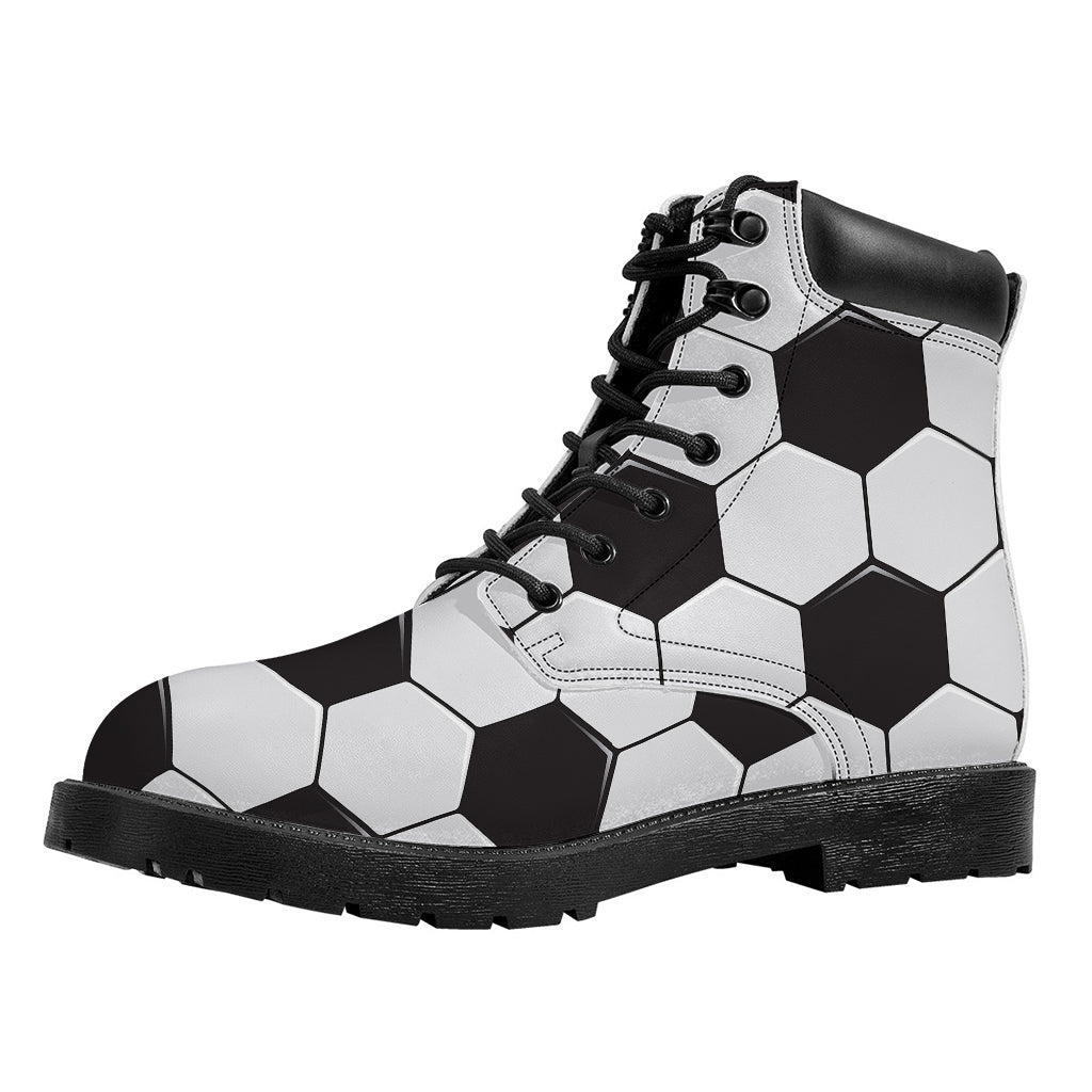 Soccer Ball Print Work Boots