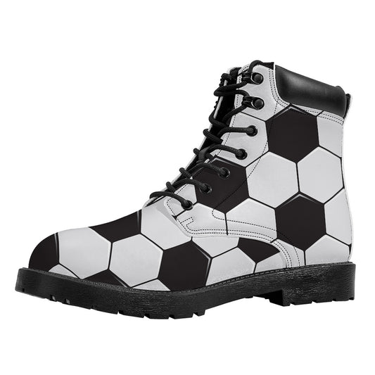 Soccer Ball Print Work Boots