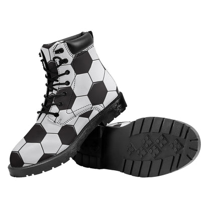 Soccer Ball Print Work Boots