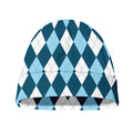 Soft Blue Argyle Pattern Print Beanie