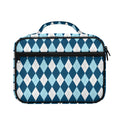 Soft Blue Argyle Pattern Print Briefcase Bible Bag