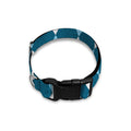 Soft Blue Argyle Pattern Print Dog Collar