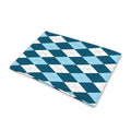 Soft Blue Argyle Pattern Print Pet Cooling Mat Cover