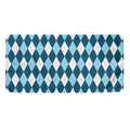 Soft Blue Argyle Pattern Print Towel