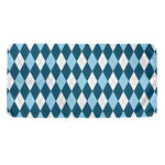 Soft Blue Argyle Pattern Print Towel