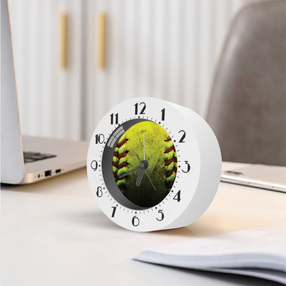Softball Ball Print Alarm Clock