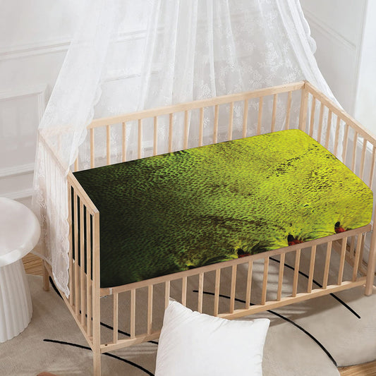Softball Ball Print Baby Crib Sheet