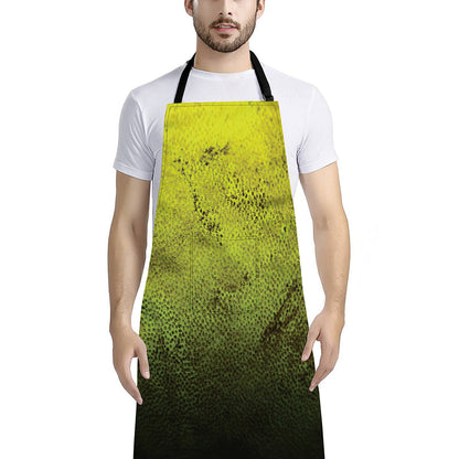 Softball Ball Print Bib Apron With Pocket