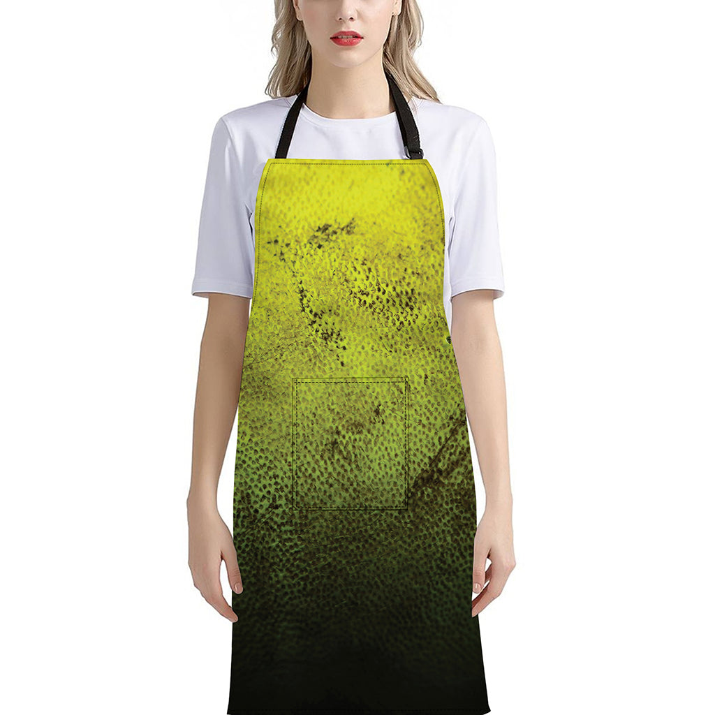 Softball Ball Print Bib Apron With Pocket