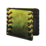 Softball Ball Print Bifold Wallet