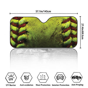 Softball Ball Print Car Windshield Sun Shade