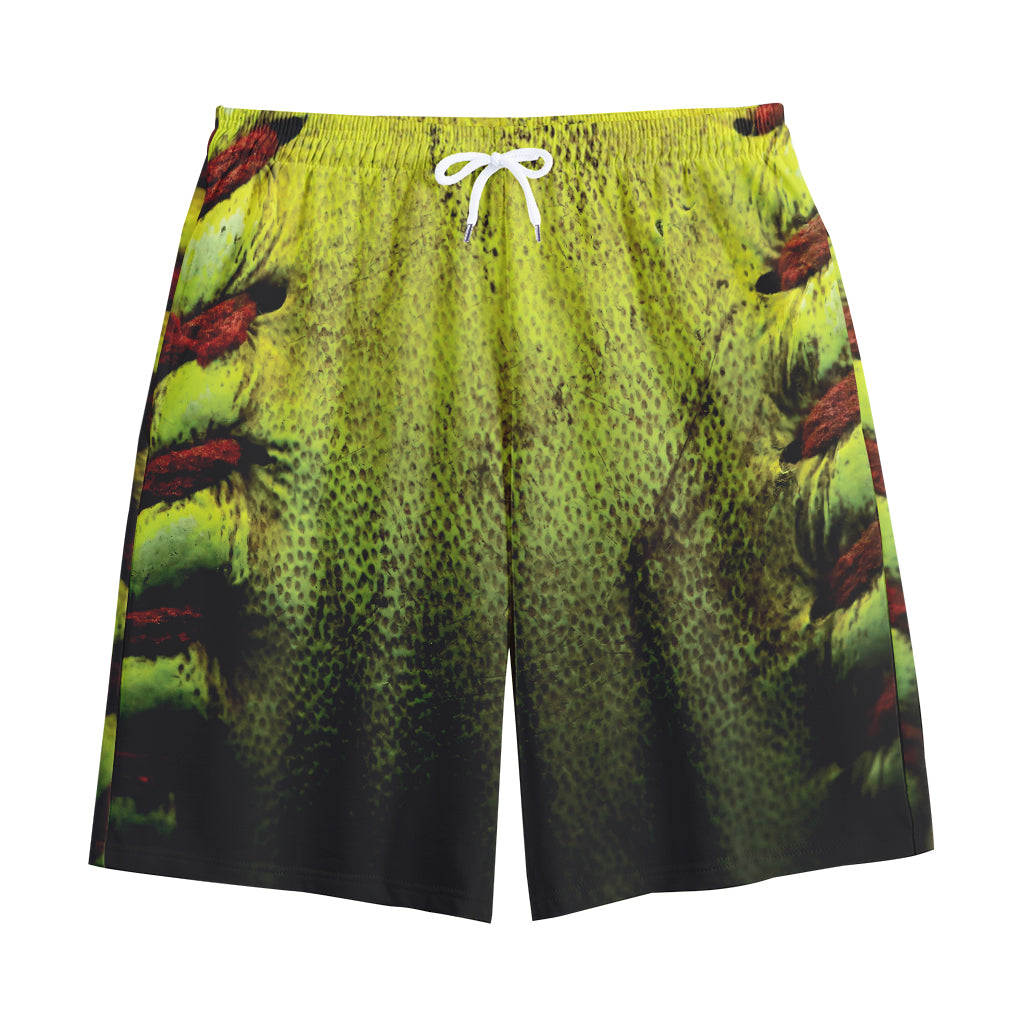 Softball Ball Print Cotton Shorts