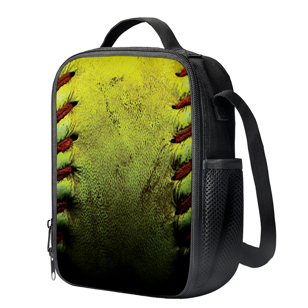 Softball Ball Print Crossbody Lunch Bag
