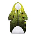 Softball Ball Print Dog Zip Up Hoodie