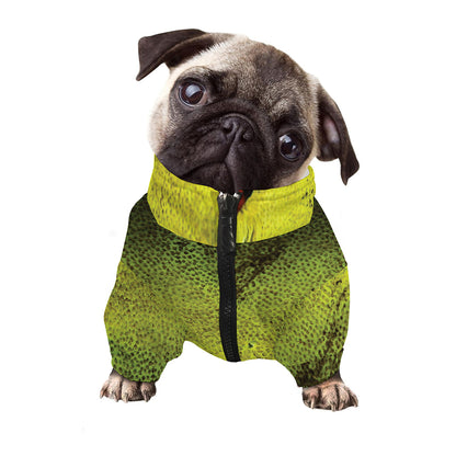 Softball Ball Print Dog Zip Up Jacket