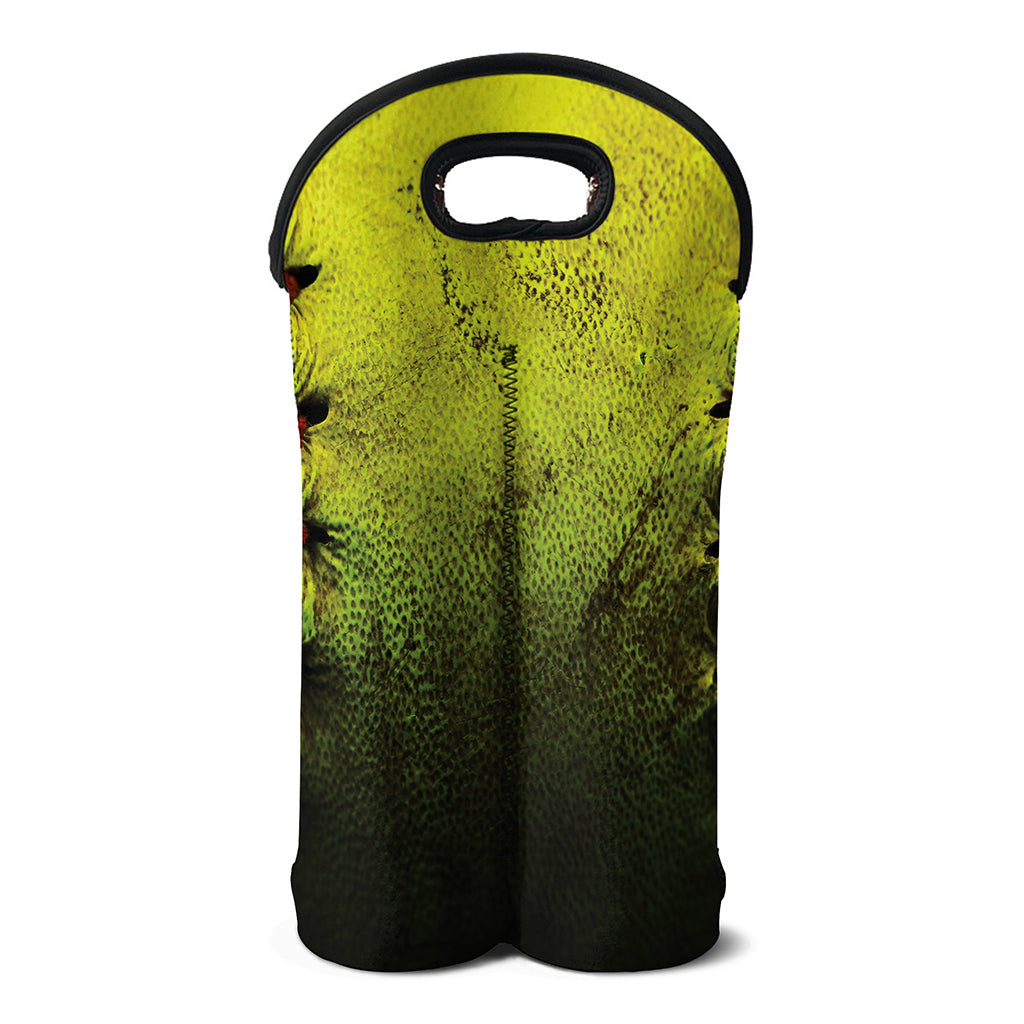 Softball Ball Print Double Neoprene Wine Tote